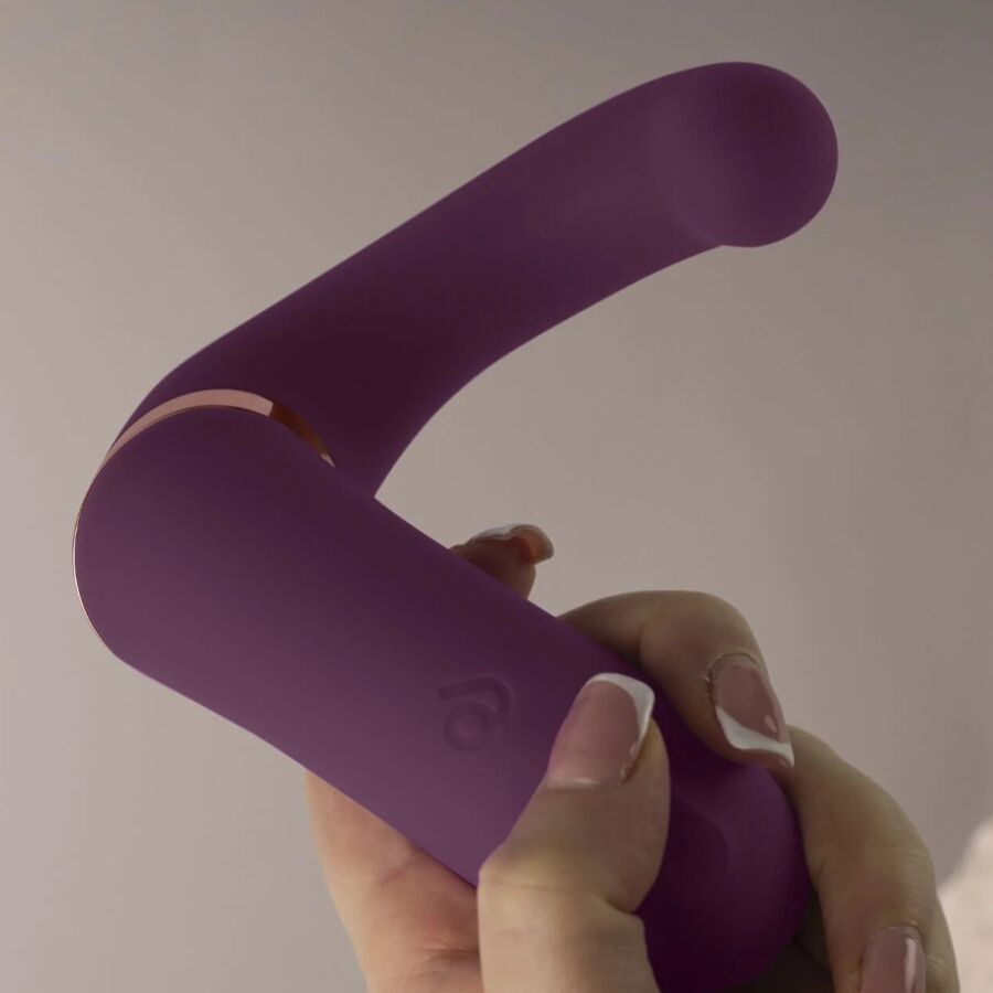 ROCKS-OFF - GEMINI DOPPIO VIBRATORE STIMOLATORE CLITORIDE E PUNTO G VIOLA
