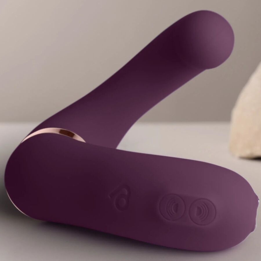 ROCKS-OFF - GEMINI DOPPIO VIBRATORE STIMOLATORE CLITORIDE E PUNTO G VIOLA