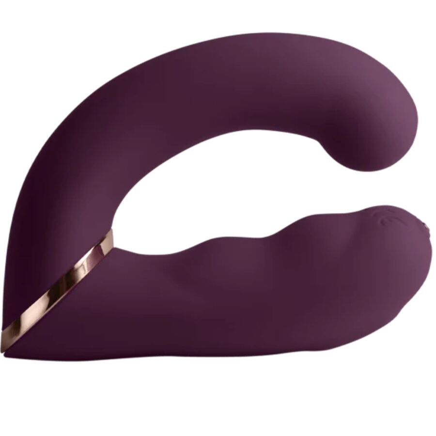 ROCKS-OFF - GEMINI DOPPIO VIBRATORE STIMOLATORE CLITORIDE E PUNTO G VIOLA