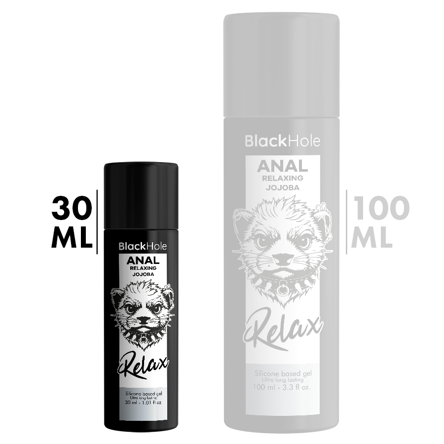 BLACK HOLE - GEL LUBRIFICANTE RILASSANTE ANALE CON JOJOBA A BASE SILICONE 30 ML
