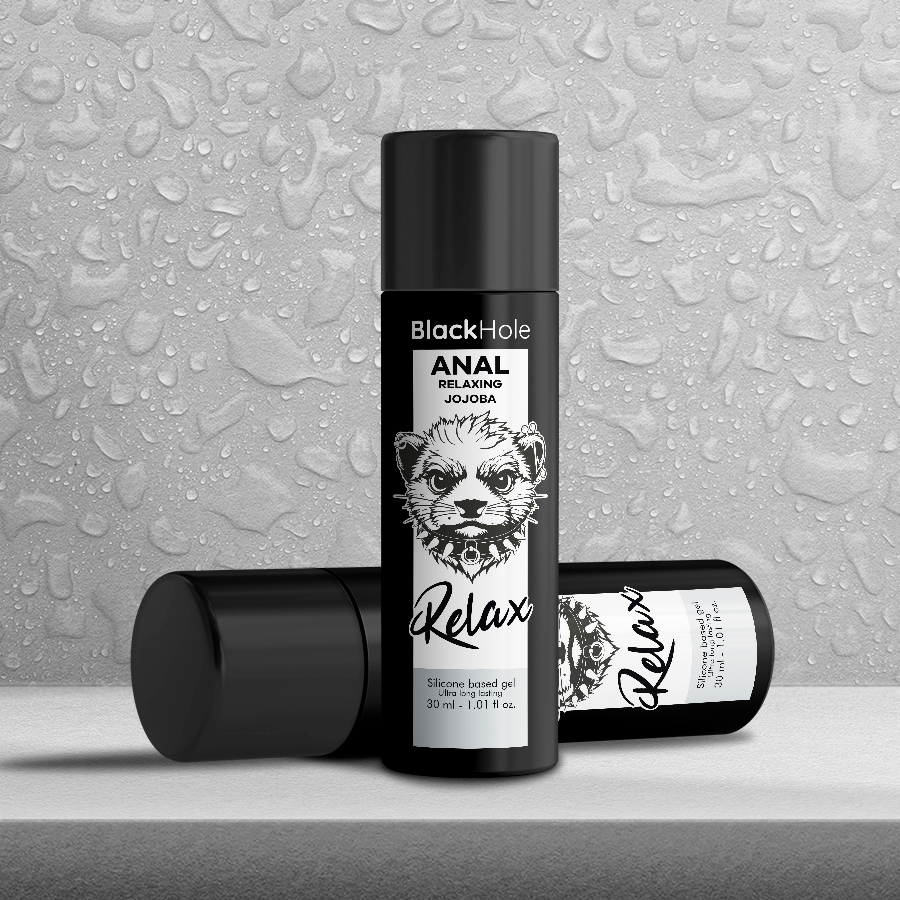BLACK HOLE - GEL LUBRIFICANTE RILASSANTE ANALE CON JOJOBA A BASE SILICONE 30 ML