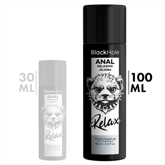 BLACK HOLE - GEL LUBRIFICANTE RILASSANTE ANALE CON JOJOBA A BASE SILICONE 100 ML