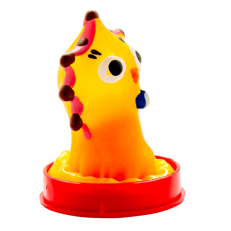 PRESERVATIVO DESIGN LISA SIMPSON, DIPINTO A MANO, LATTICE NATURALE