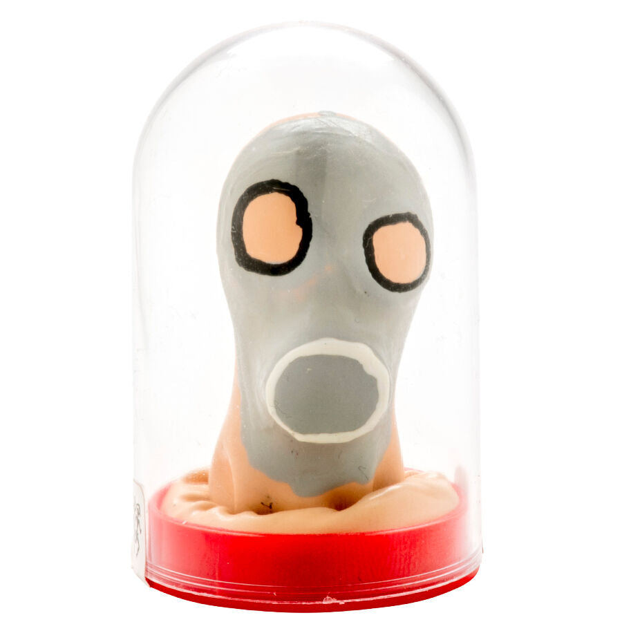 PRESERVATIVO DIPINTO A MANO, DESIGN MASCHERA ANTIGAS, STILE BOHÉMIEN