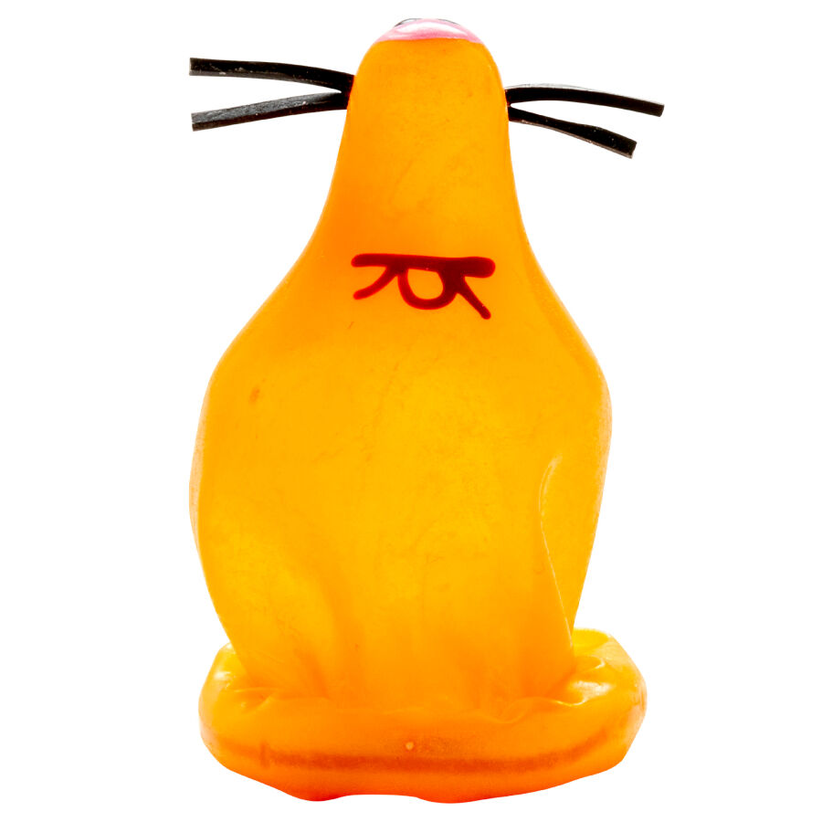 PRESERVATIVO DIPINTO A MANO, DESIGN VOLPE, ARTIGIANATO BOHÉMIEN