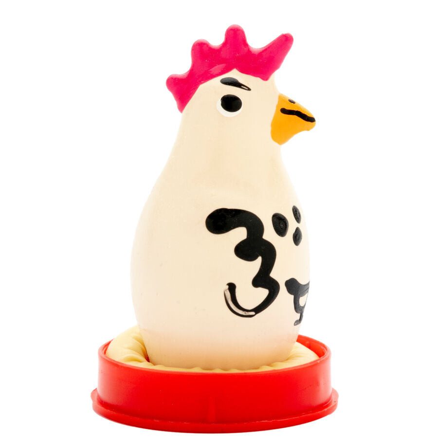 PRESERVATIVO DESIGN GALLO, DIPINTO A MANO, STILE BOHÉMIEN