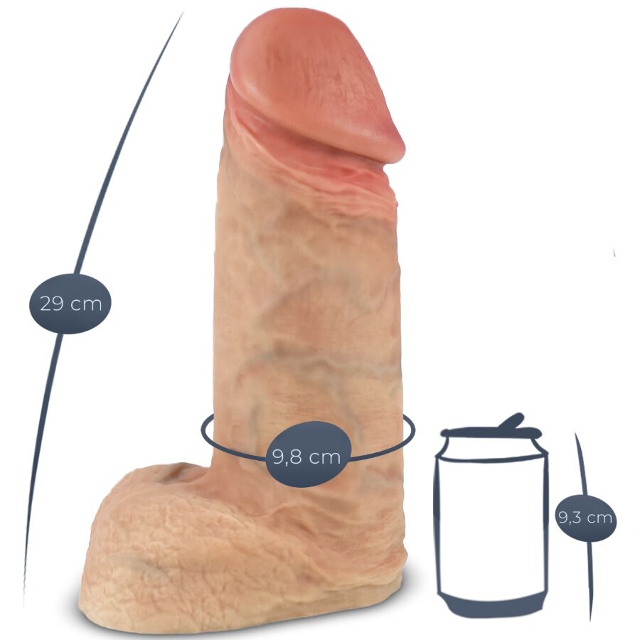SILEXD - DILDO REALISTICO XTREME IN SILICONE PREMIUM 28 CM