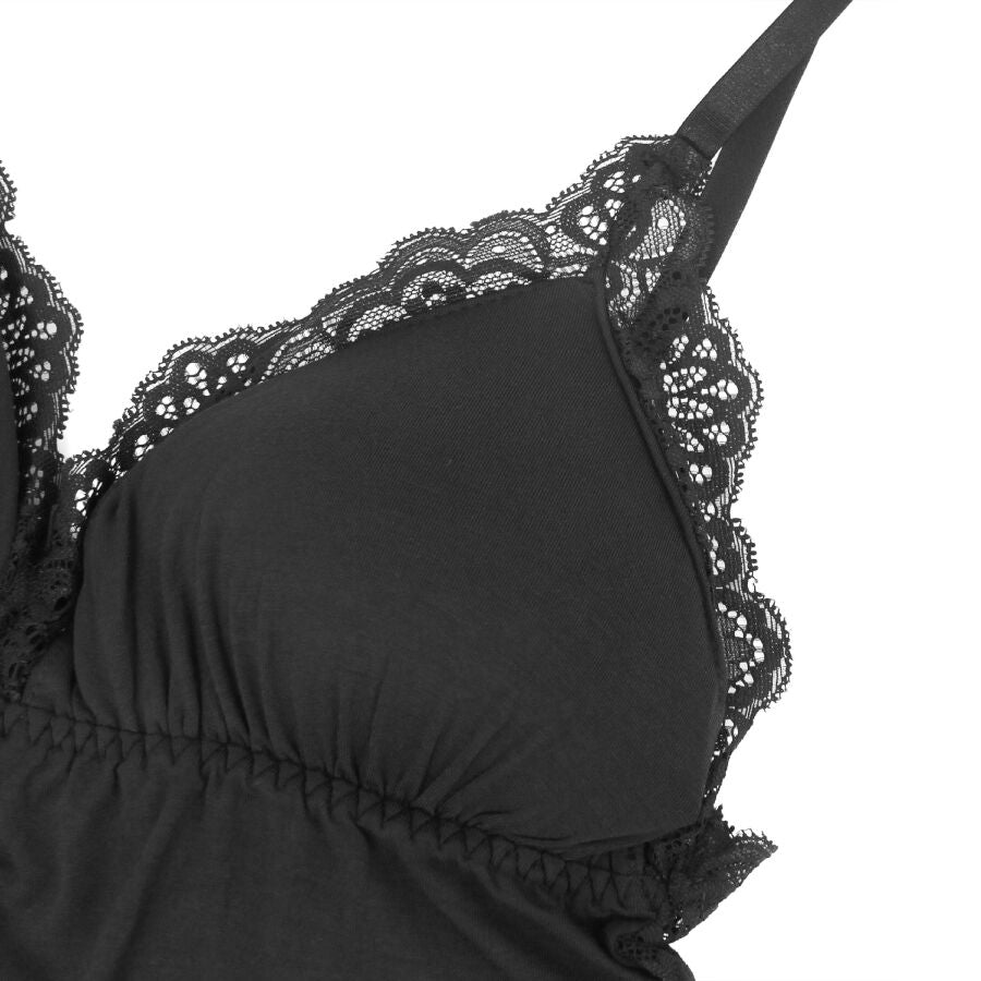 BODY IN PIZZO FLOREALE, CINGHIE REGOLABILI, MASSIMO COMFORT (L/XL)