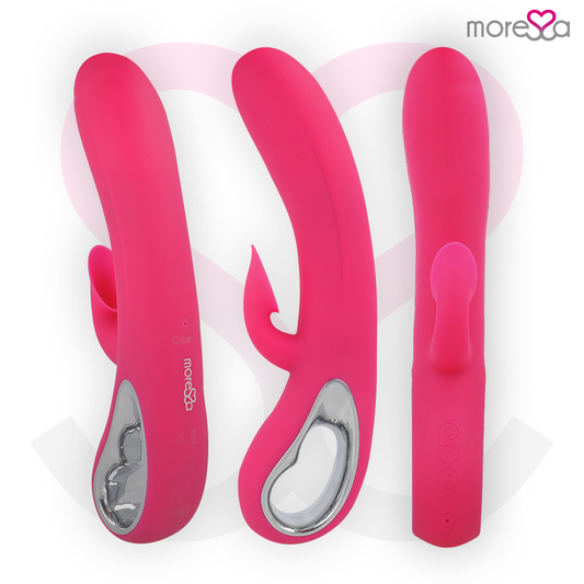 MORESSA - DUSTIN VIBRATORE  IN  SILICONE RICARICABILE ROSA