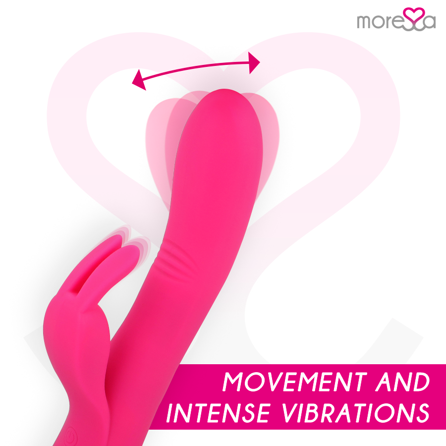 MORESSA -  ETHAN VIBRATORE IN  SILICONE RICARICABILE ROSA