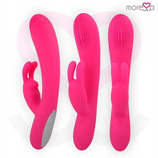MORESSA - GINO VIBRATORE IN SILICONE RICARICABILE ROSA