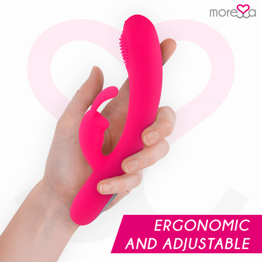 MORESSA - GINO VIBRATORE IN SILICONE RICARICABILE ROSA