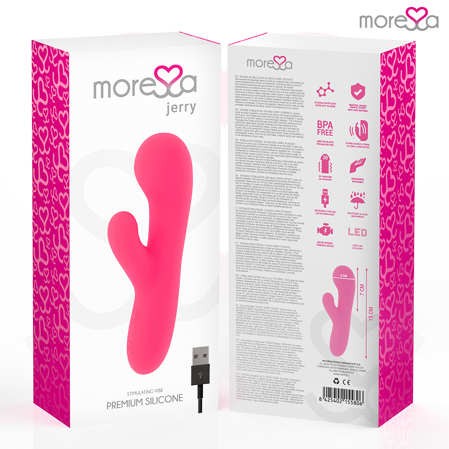 MORESSA - JERRY VIBRATORE IN SILICONE RICARICABILE ROSA