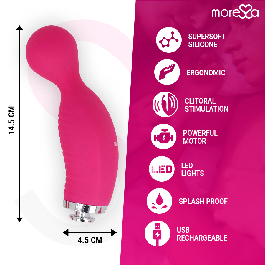 MORESSA - KIRK VIBRATORE IN SILICONE RICARICABILE ROSA