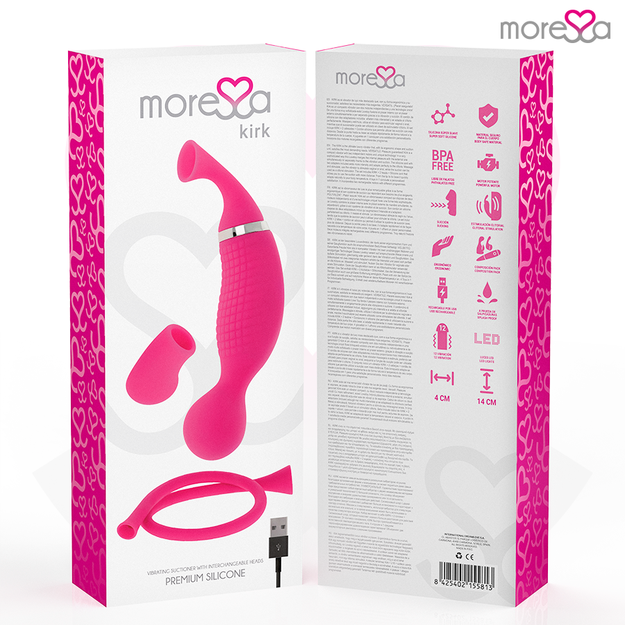 MORESSA - KIRK VIBRATORE IN SILICONE RICARICABILE ROSA