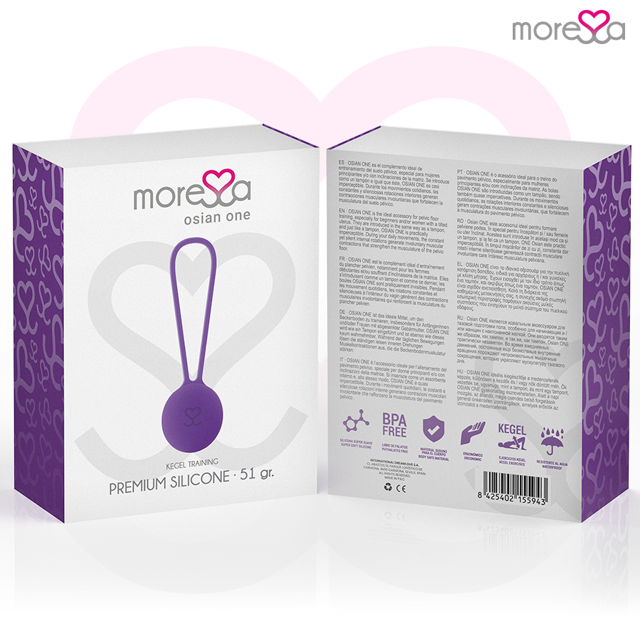 MORESSA - OSIAN ONE PREMIUM PALLINA CINESE IN SILICONE VIOLA