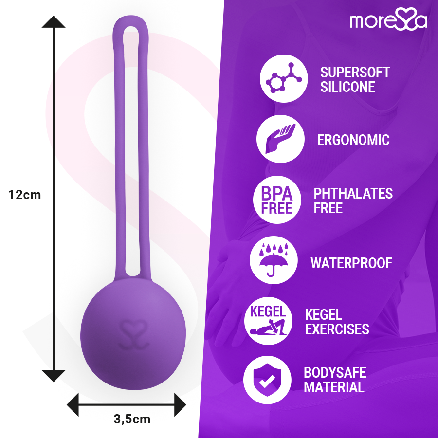 MORESSA - OSIAN ONE PREMIUM PALLINA CINESE IN SILICONE VIOLA
