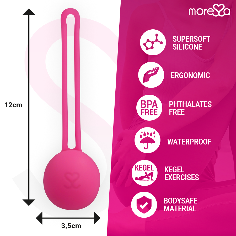 MORESSA - OSIAN ONE PREMIUM PALLINA CINESE IN SILICONE ROSA