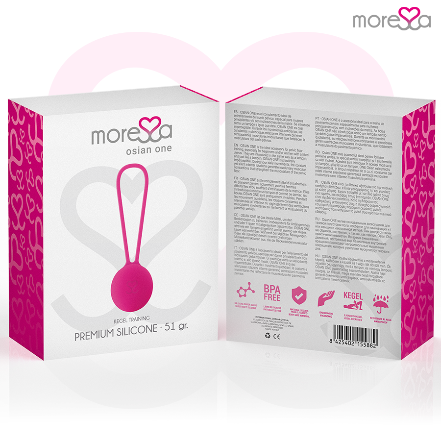 MORESSA - OSIAN ONE PREMIUM PALLINA CINESE IN SILICONE ROSA