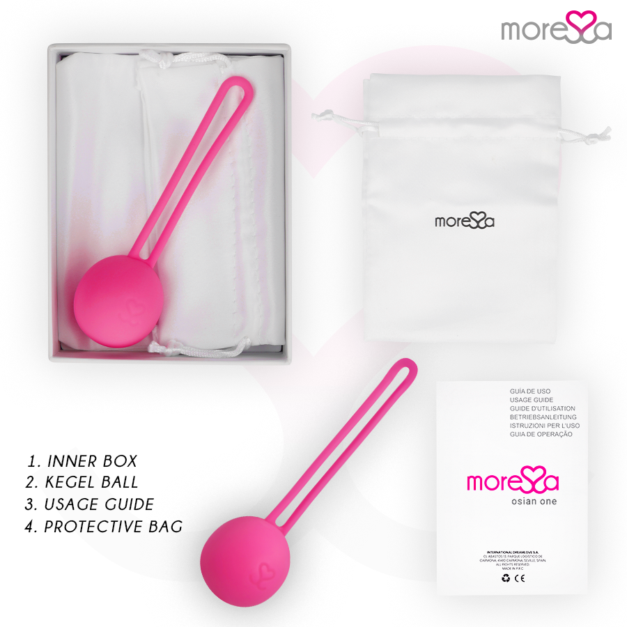 MORESSA - OSIAN ONE PREMIUM PALLINA CINESE IN SILICONE ROSA