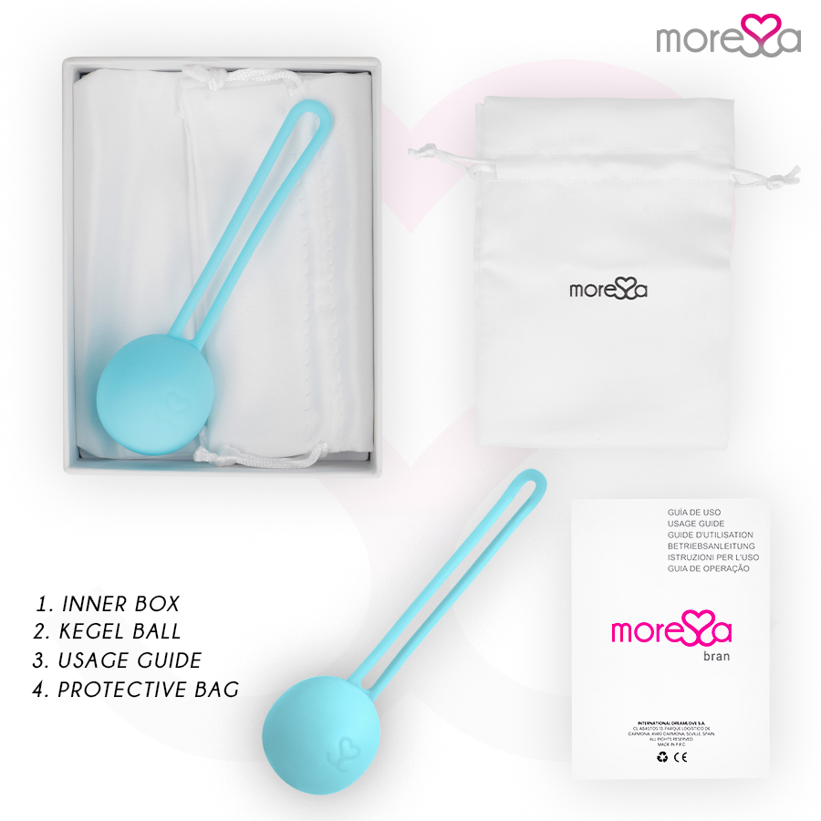 MORESSA - OSIAN ONE PREMIUM PALLINA CINESE IN SILICONE TURCHESE