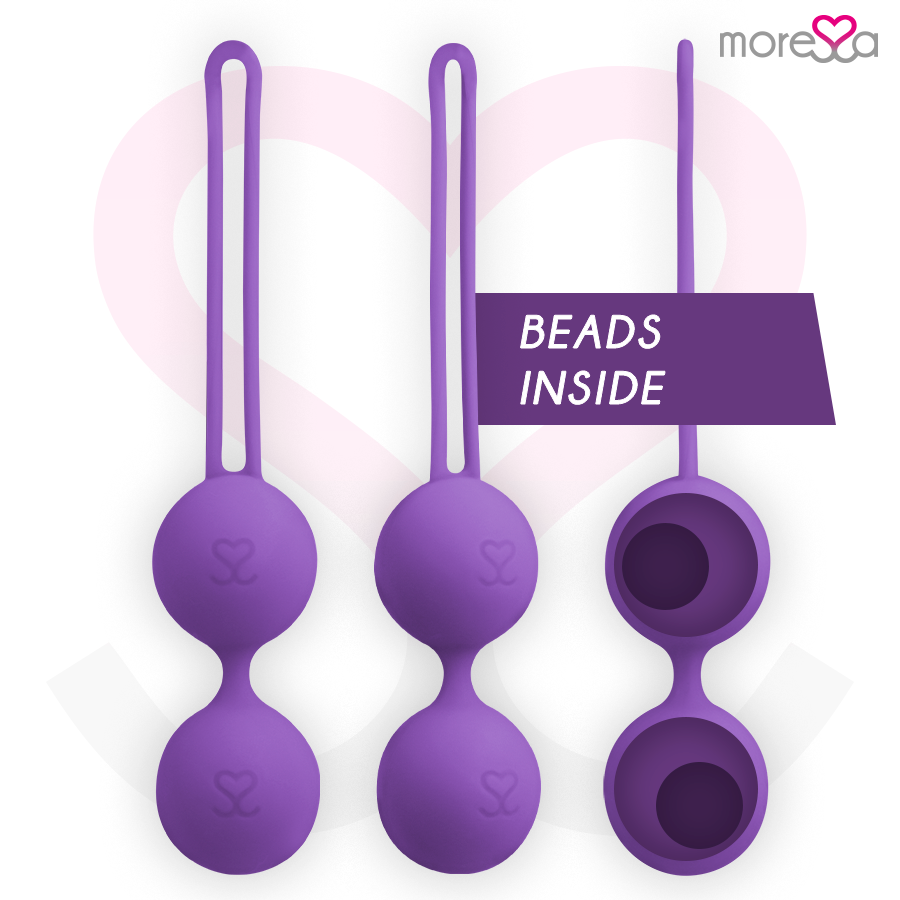 MORESSA - OSIAN THREE PREMIUM PALLINE VAGINALI IN SILICONE VIOLA