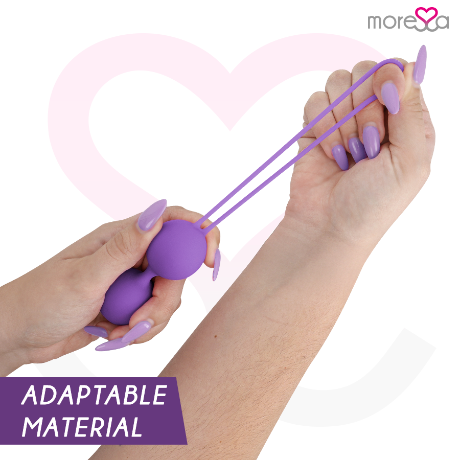 MORESSA - OSIAN THREE PREMIUM PALLINE VAGINALI IN SILICONE VIOLA