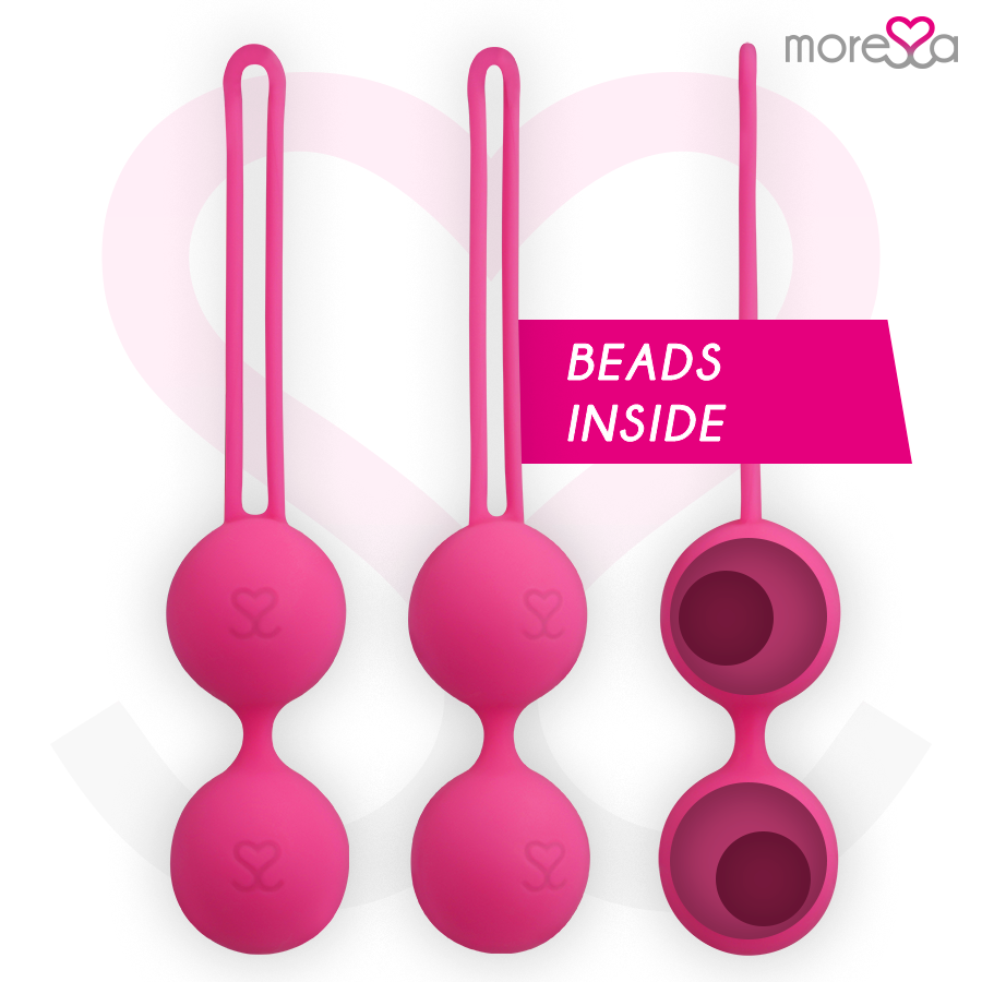 MORESSA - OSIAN THREE PREMIUM PALLINE VAGINALI IN SILICONE ROSA