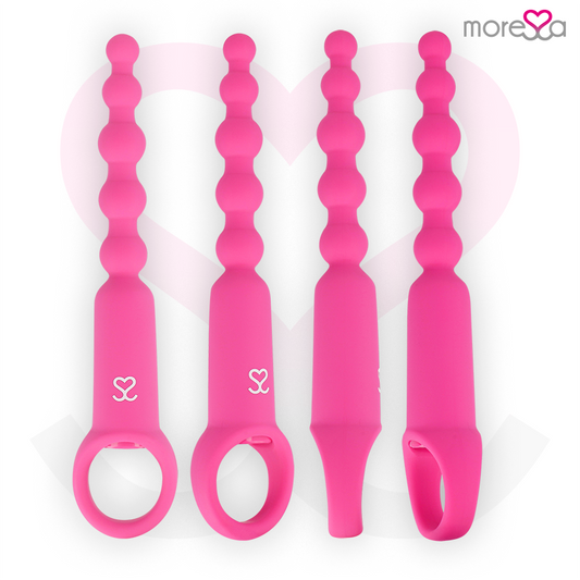 MORESSA - RONIE VIBRATORE ANALE E VAGINALE CON TELECOMANDO ROSA
