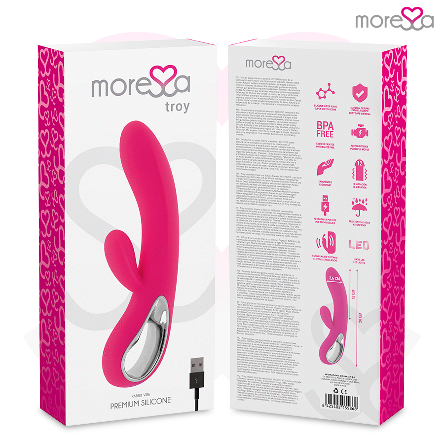MORESSA - TROY VIBRATORE RICARICABILE IN SILICONE