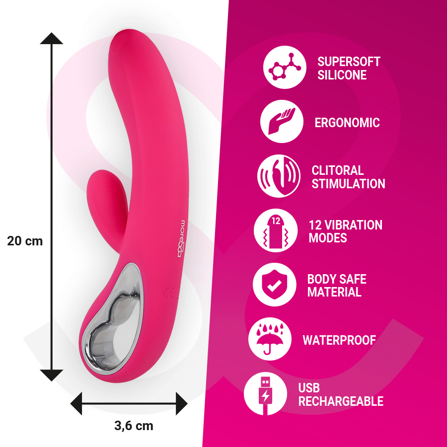 MORESSA - TROY VIBRATORE RICARICABILE IN SILICONE