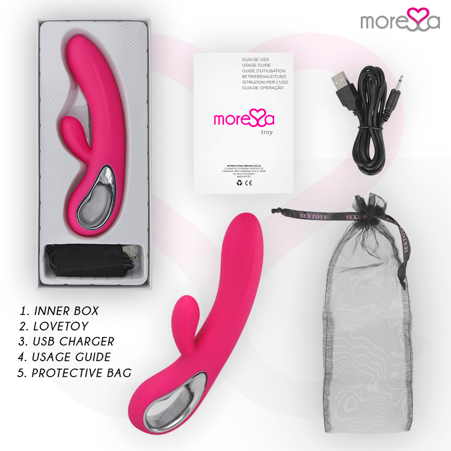 MORESSA - TROY VIBRATORE RICARICABILE IN SILICONE