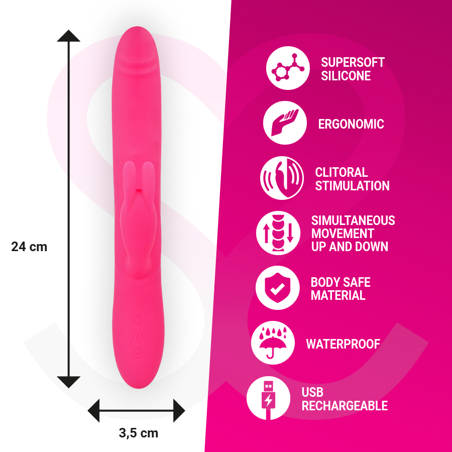 MORESSA - WARREN VIBRATORE ROTATORE IN SILICONE