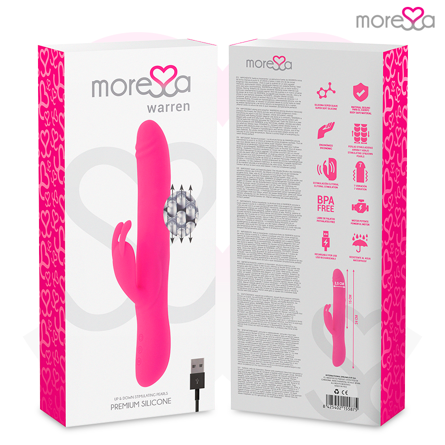 MORESSA - WARREN VIBRATORE ROTATORE IN SILICONE