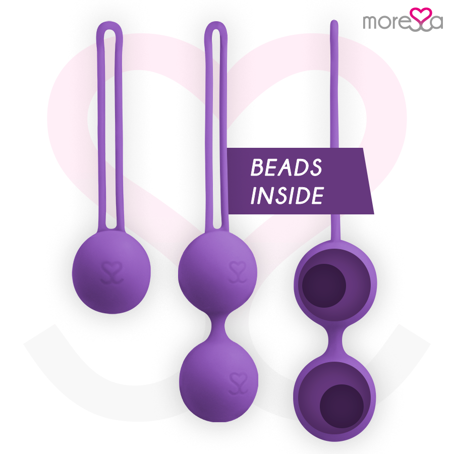 MORESSA - OSIAN SET PREMIUM  PALLINE VAGINALI IN SILICONE LILLA