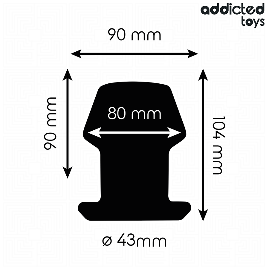 PLUG ANALE CAVO 10 CM, STRUTTURA HOLLOW, SILICONE MEDICALE
