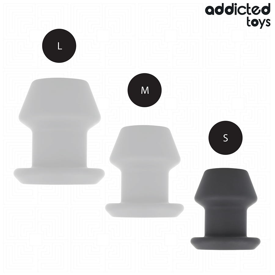 PLUG ANALE CAVO 7,5 CM, SILICONE MEDICO MORBIDO, BASE ERGONOMICA