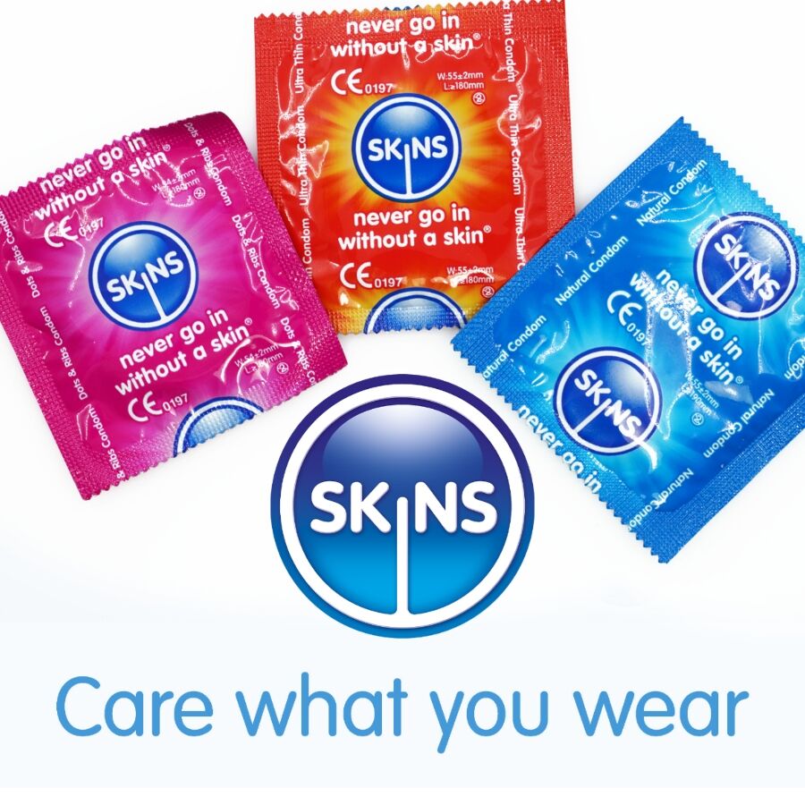 SKINS - CONFEZIONE ASSORTITA DI PRESERVATIVI 16 PZ