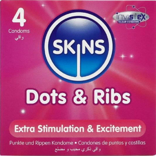 SKINS - DOTS & RIBS PRESERVATI PUNTI E NERVATURE 4 PZ
