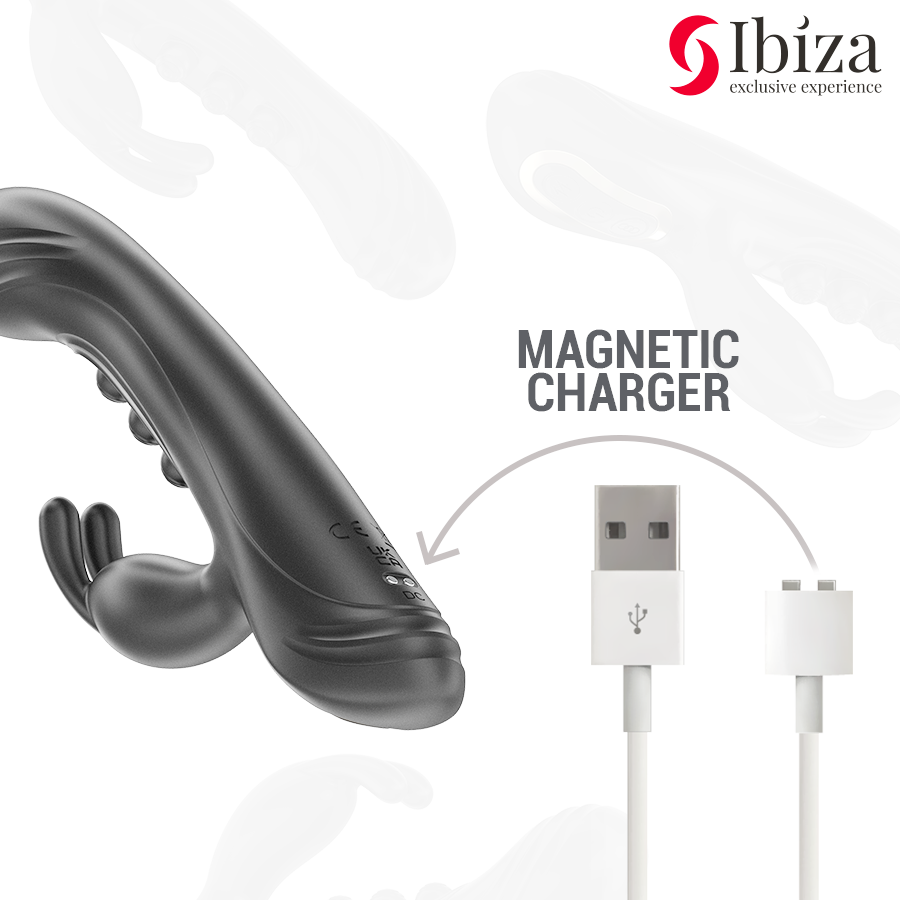 IBIZA - VIBRATORE CON RABBIT CON FUNZIONE DI PULSAZIONE