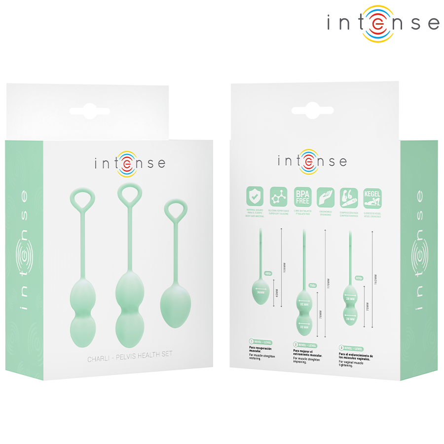 INTENSE - CHARLI SET PALLINE DI KEGEL VERDE CHIARO