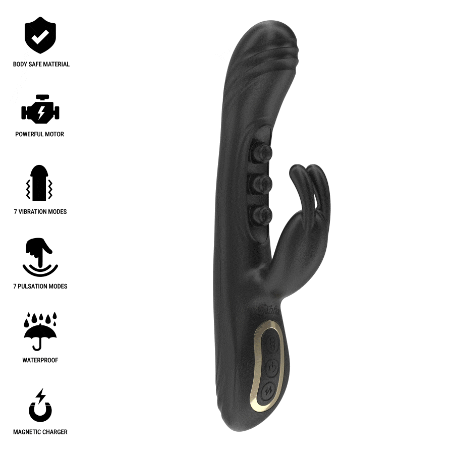 IBIZA - VIBRATORE CON RABBIT CON FUNZIONE DI PULSAZIONE