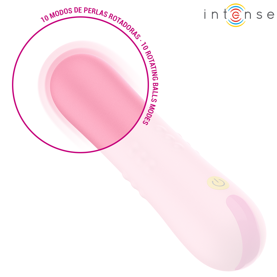 VIBRATORE ROLLING BALL, DOPPIA STIMOLAZIONE ROTANTE E VIBRAZIONE, SILICONE MEDICALE, RICARICA USB