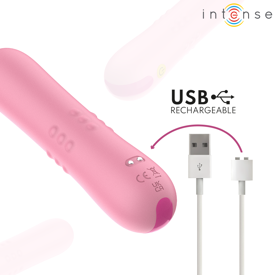 VIBRATORE ROLLING BALL, DOPPIA STIMOLAZIONE ROTANTE E VIBRAZIONE, SILICONE MEDICALE, RICARICA USB