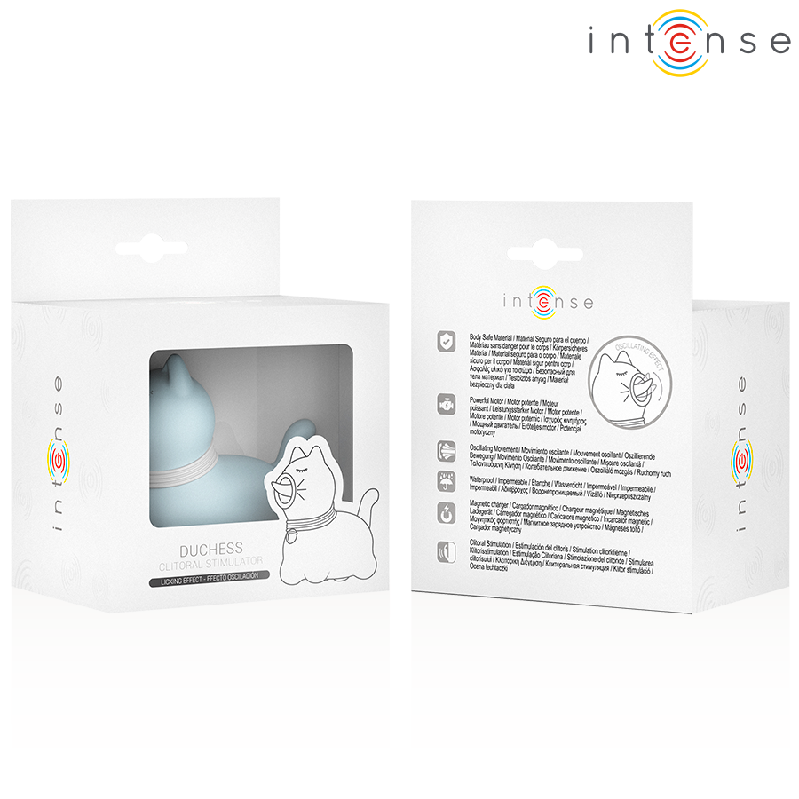 INTENSE - DUCHESS STIMOLATORE CON LINGUA ROTANTE  BLU