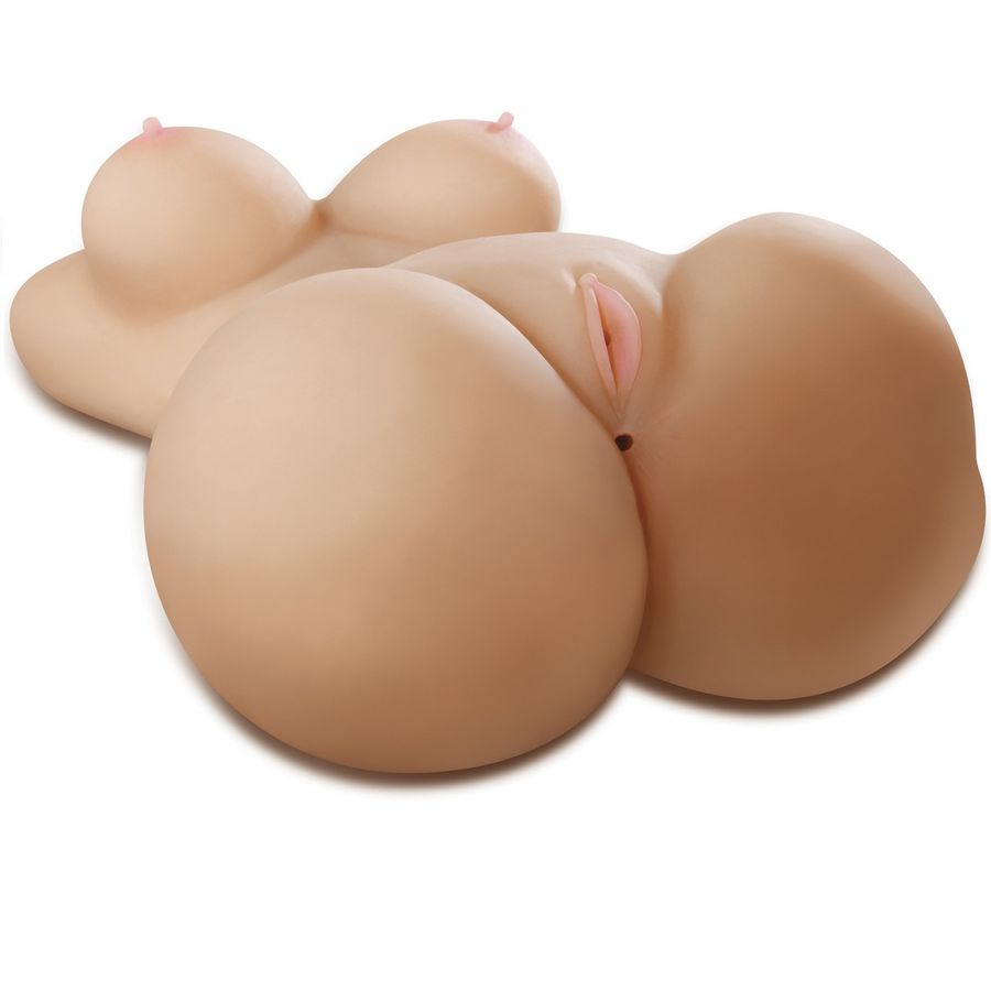 MASTURBATORE REALISTICO - TORSO FEMMINILE - CON VAGINA E ANO "MEGA FUCK SLUT" - EXTREME