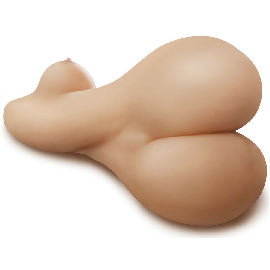 MASTURBATORE REALISTICO - TORSO FEMMINILE - CON VAGINA E ANO "MEGA FUCK SLUT" - EXTREME