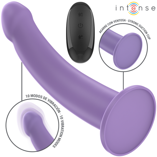 INTENSE - EDDIE VIBRATORE 10 FUNZIONI TELECOMANDO 17,5 CM VIOLA