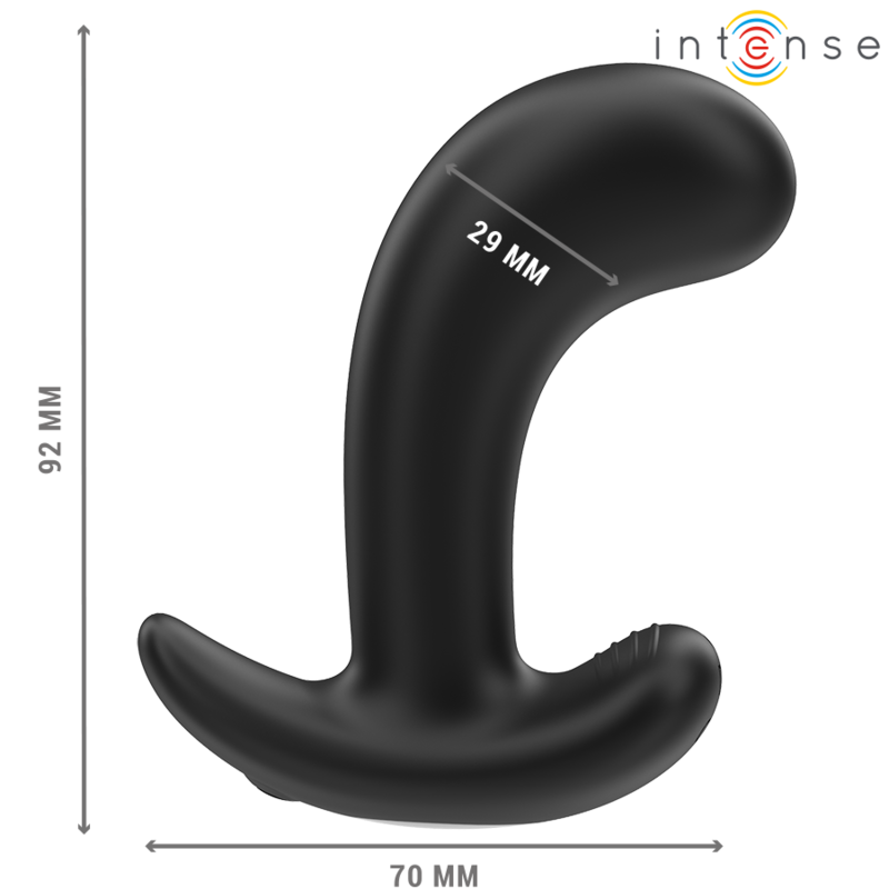 INTENSE - CHANDLER PLUG ANALE 10 VIBRAZIONI CON TELECOMANDO NERO