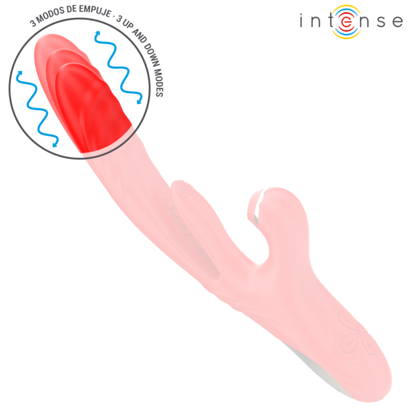 INTENSE - KAROL VIBRATORE MULTIFUNZIONE CON STIMOLAZIONE E ASPIRAZIONE ROSSO